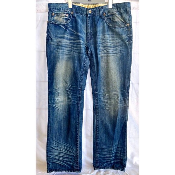 ADDICTED SOUL Motors Denim Jeans Mens Size 40 x 34 Straight Leg Pants EUC! - Picture 1 of 8